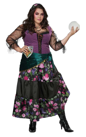 Womens Fortune Teller Plus Size Costume